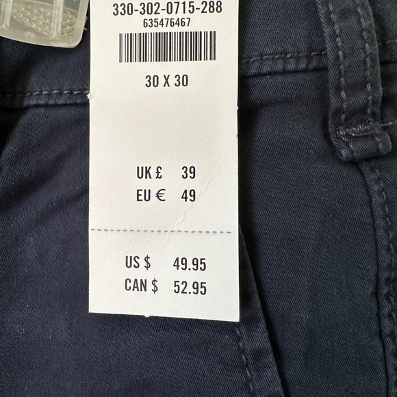 🆕 🌟👖Hollister Men’s Navy Slim Chino Pants 30x30 Epic Flex Stretch Casual Work - Picture 6 of 10